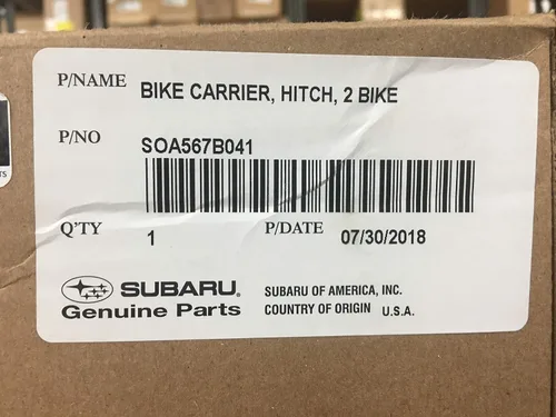 Miniatura 2 de Subaru Soporte de enganche para portabicicletas para Forester Ascent Crosstrek Outback - SOA567B041 - SOA567B042 - OEM original