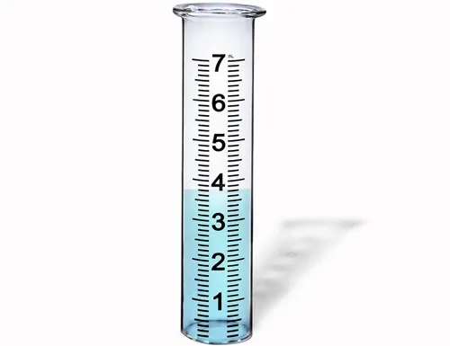 BIUWING Tubo de repuesto para medidor de lluvia de vidrio de 7 pulgadas de capacidad para exteriores, patio, jardín con labio, mejor calificado,
