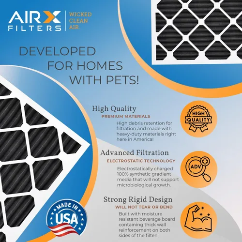 Miniatura 4 de AIRx Filters WICKED CLEAN AIR - Filtro de aire de carbono de 18 x 20 x 1, MERV 7, eliminador de olores, paquete de 6 compatibles con aire