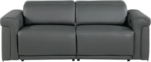 Miniatura 12 de Blackjack Furniture Mario - Sofá biplaza reclinable de cuero italiano de grano superior con reposacabezas y asientos ajustables, cargadores USB