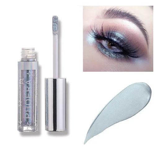 Miniatura 15 de Sombra de ojos con purpurina, maquillaje para ojos líquido, brillante, colores claros, lápiz en barra brillante, de larga duración, impermeable, A102