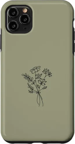 Miniatura 13 de Funda para iPhone 12 mini Wildlfower Floral Flower Khaki