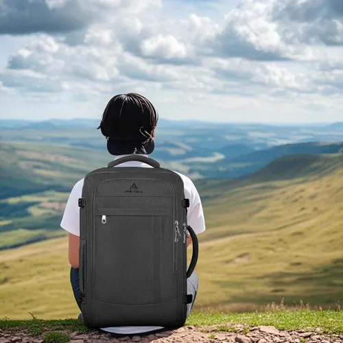 Miniatura 7 de AREYTECO - Mochila de viaje de 50L, mochila extra grande expandible para laptop, mochila de transporte aprobada para vuelo, maleta de negocios