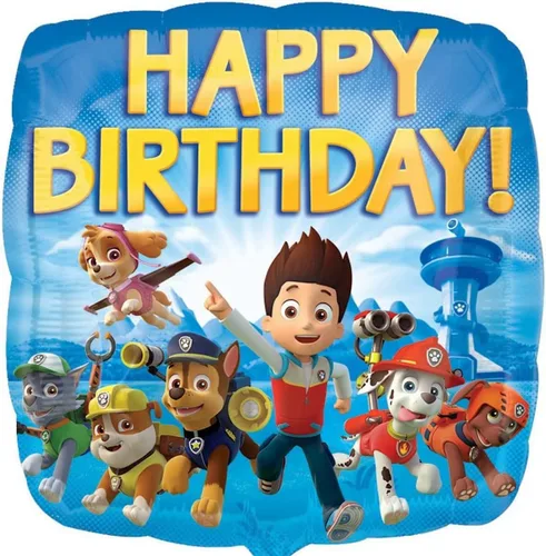 Miniatura 7 de Anagram Paw Pups Chase Rubble y Marshall on Patrol Suministros para Fiestas de Cumpleaños Decoraciones de Ramo de Globos