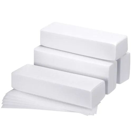 Maitys 400 tiras de cera no tejidas de 2.8 x 7.9 pulgadas para depilación facial, corporal, pierna, cara y bikini Blanco