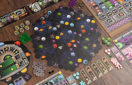 Miniatura 3 de Capstone Games Gaia Project: The Lost Fleet Expansion Juego de mesa de estrategia para adultos 1-4 jugadores, tiempo de juego de 90 a 150