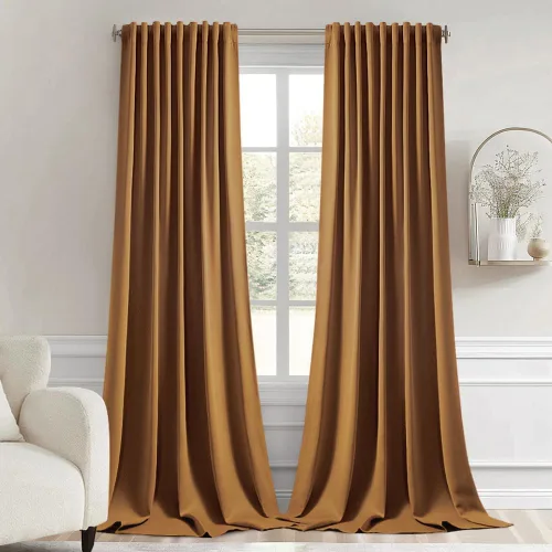 Miniatura 98 de MIULEE Cortinas opacas con pestaña trasera de 63 pulgadas de largo, juego de 2 paneles para sala de estar, dormitorio, privacidad, bolsillo