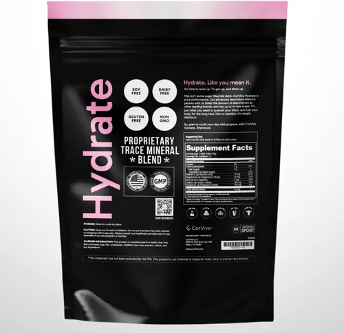 Miniatura 2 de CorVive Mezcla de bebida con electrolitos hidratantes, sabor a limonada rosa, certificado NSF, electrolitos, vitamina C, magnesio, zinc, potasio