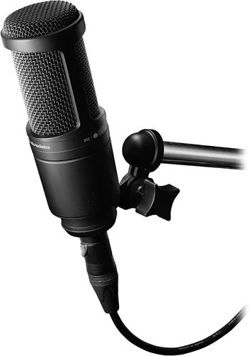 Miniatura 2 de Audio-Technica AT2020 Micrófono de estudio de condensador cardioide XLR, ideal para aplicaciones de proyecto/estudio en casa
