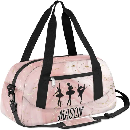 Miniatura 2 de Bolsas de baile personalizadas para niñas, bolsa de lona para gimnasio, impermeable, ajustable, bolsa de viaje, Sytle 2