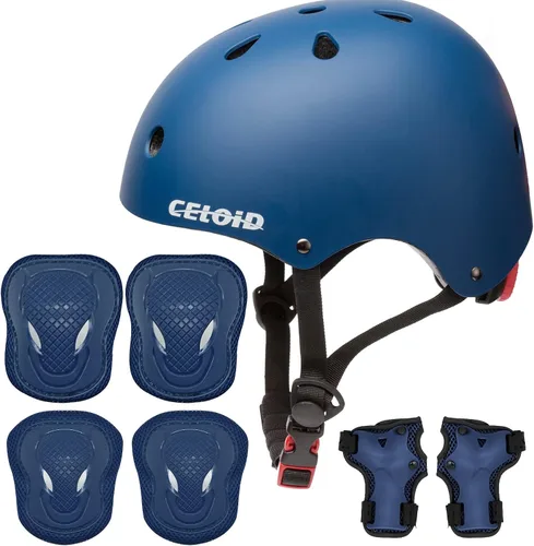 Miniatura 21 de Juego de almohadillas para casco de bicicleta y patineta para niños, equipo de protección para niños pequeños, rodilleras y coderas para niños
