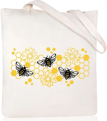 Miniatura 11 de Andeiltech - Bolsa de lona para mujer, con diseño de gato bonito y estética, bolsas reutilizables para compras y comestibles, con bolsillo
