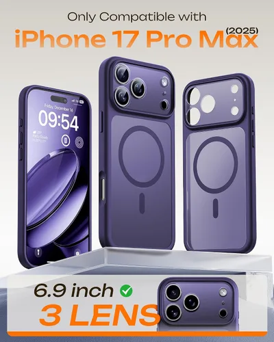 Miniatura 43 de TOCOL Funda para iPhone 11, compatible con Magsafe, protección completa de cámara, imanes integrados, protección contra caídas, funda translúcida