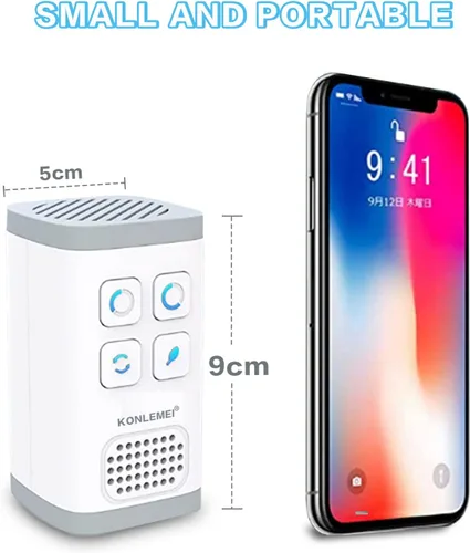 Miniatura 6 de Purificador de aire de ozono, purificando rápidamente el aire y elimina el olor, humo en la habitación de mascotas, baño, cocina, zapatero, etc