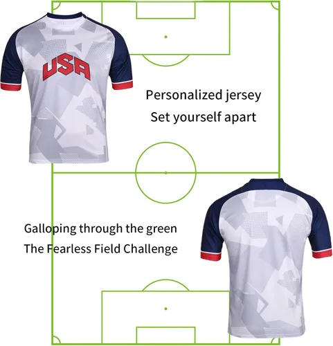 Miniatura 4 de SINLEISI Camisetas para aficionados de la Copa Mundial 2022 PaísesEstilos - Argentina, Brasil, México y Estados Unidos