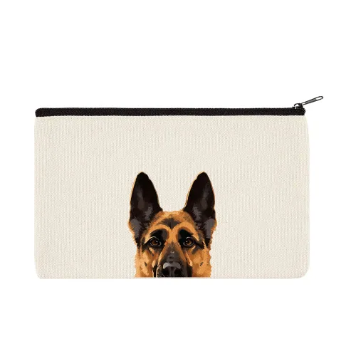 Miniatura 15 de WIRESTER Bolsa de maquillaje de lona con cremallera, bolsa de cosméticos, estuche organizador para mujeres y niñas, bolsa de cosméticos de viaje