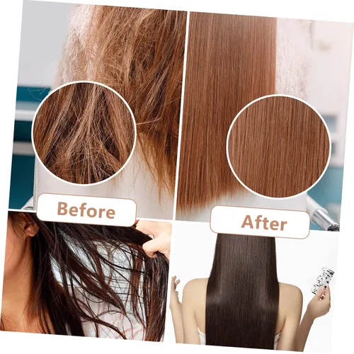 Miniatura 5 de Beaupretty Peine de dientes anchos antiestático de 4.52 pulgadas para desenredar cabello húmedo y seco con agarre cómodo y masaje en el cuero