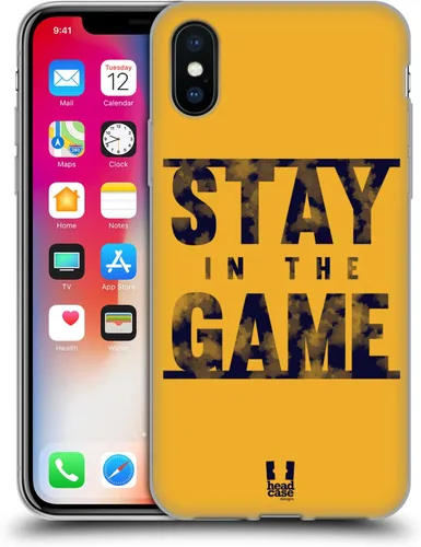 Miniatura 16 de Head Case Designs Stay in The Game Power Statement Gel Case [Military Grade Protection] Compatible with Apple iPhone 13 and Compatible with MagSafe