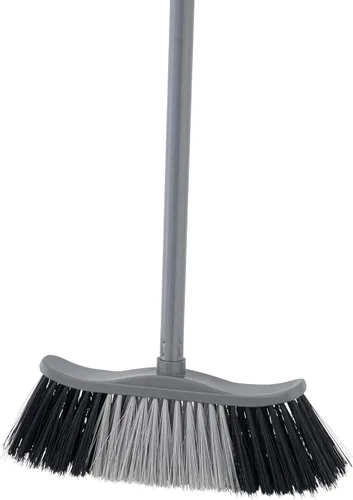 Miniatura 7 de Superio Juego de escoba gris y escoba a juego con un mango de 48 pulgadas, recogedor de plástico duradero con mango de agarre cómodo Gris Oscuro