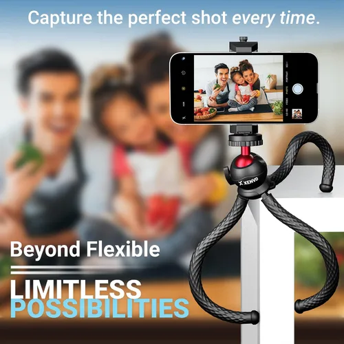 Miniatura 6 de Xenvo SquidGrip - Trípode flexible para teléfono celular y soporte portátil para cámara de acción, compatible con iPhone, GoPro, Android, Samsung