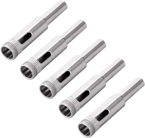 Miniatura 14 de uxcell Brocas de diamante de 0.157 in, sierras de agujero para azulejos de vidrio, porcelana, mármol, botellas de cerámica, ollas de ladrillo