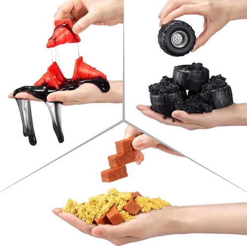 Miniatura 3 de Smashers Monster Wheels Paquete Misterioso RED Flame [¡Más de 25 Sorpresas de Monster Trucks!]