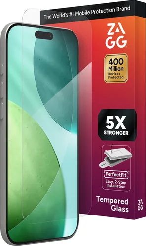 Miniatura 41 de ZAGG Glass Elite - Protector de pantalla para iPhone 16 Pro, 5 veces más fuerte, bordes reforzados, vidrio templado ultra fuerte, resistente a