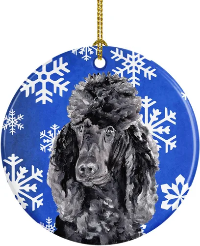 Miniatura 139 de Caroline's Treasures Cavalier Spaniel - Adorno de cerámica para colgar en el árbol de Navidad, para el hogar, Navidad, fiestas, regalo, 3 pulgadas