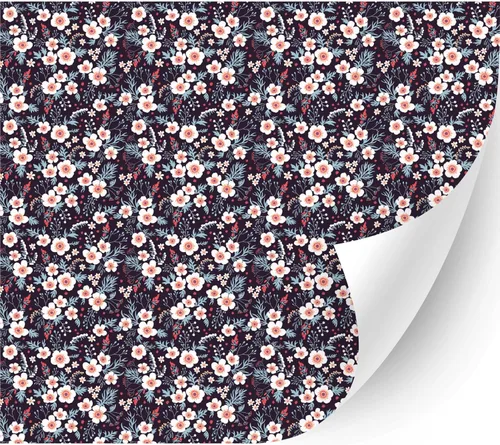 HTV4U Vinilo de transferencia de calor con estampado floral (flor de acacia, 13.5 x 12 pulgadas), vinilo impreso para planchar, papel de prensa de