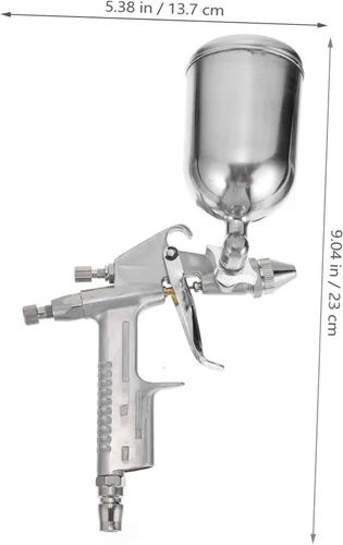 Miniatura 2 de UPKOCH Pistola de pulverización Pulverizador de pintura de aluminio Compresor de aire Compresor de aire para coche Muñecas Casa Luces Modelos Kits