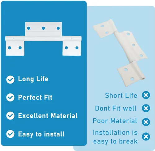 Miniatura 7 de PalpitateC Paquete de 3 bisagras de repuesto para puerta Storm para bisagras de puerta Larson, kit de bisagras de puerta de aluminio extruido