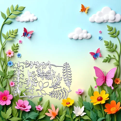 Miniatura 5 de Plantilla de metal para plantas de hojas, hierba, troqueles de corte en relieve, álbum de recortes, álbum de fotos, manualidades, troqueles
