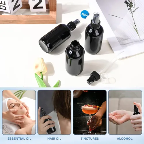 Miniatura 5 de Botella de spray de vidrio NOOEEISS, Negro