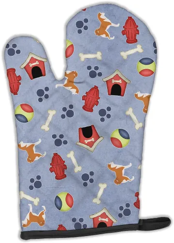 Miniatura 176 de Caroline's Treasures BB4872OVMT - Guante de horno de Navidad Affenpinscher resistente al calor, grueso para sartenes calientes y horno, manopla