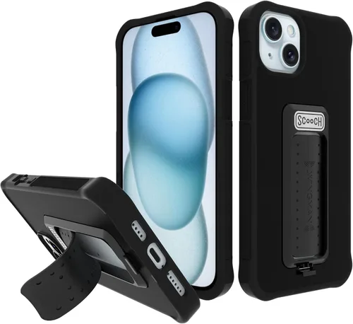 Miniatura 102 de Scooch® para iPhone 15 Pro Max Funda con Soporte, Funda Kickstand Wingman 5-en-1, Protección contra Caídas de Grado Militar, Kickstand Desplegable