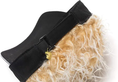 Miniatura 6 de Sombreros de pelo novedosos para hombre, con púas, divertidos, viseras de golf, peluca falsa con pico de Guy Fieri, gorra de béisbol ajustable
