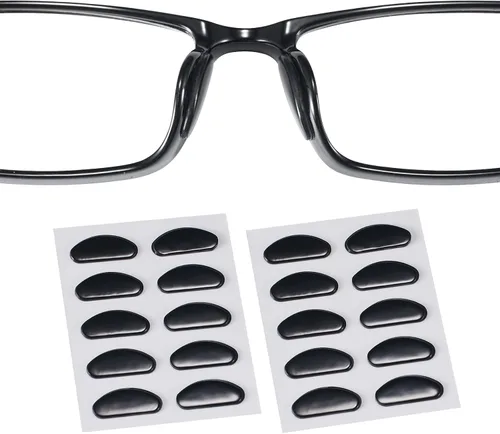 Almohadillas para la nariz para gafas, diseño ultrafino de 0.051 pulgadas, almohadillas antideslizantes para la nariz con respaldo súper pegajoso,