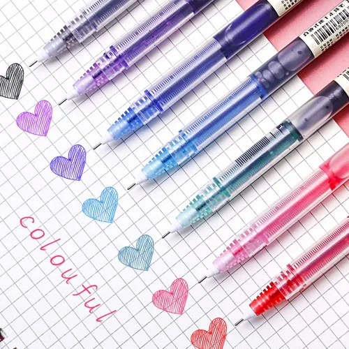Miniatura 6 de Mifuner 7 bolígrafos de punta extra fina de 0.020 in (7 colores) de tinta líquida, bolígrafos de tinta de secado rápido, bolígrafos de punta extra