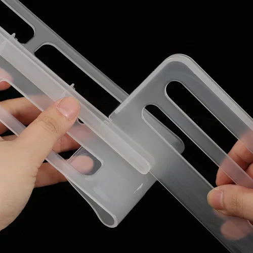 Miniatura 5 de ARTIBETTER 3 separadores ajustables para puerta lateral de refrigerador, organizadores de plástico para almacenamiento de alimentos y bebidas