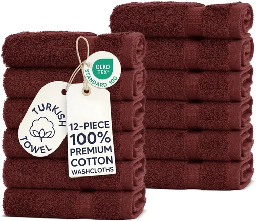 Miniatura 25 de Chakir Turkish Linens - Toallas turcas de 100% algodón, suaves y absorbentes (4 paños, color gris)