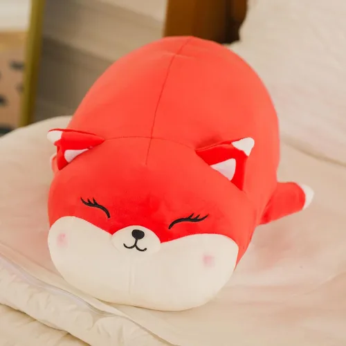 Miniatura 4 de FFxiong Peluche de zorro de 22 pulgadas, almohada grande y suave para el cuerpo, juguete de peluche Kawaii para niñas, regalos para niños, niñas
