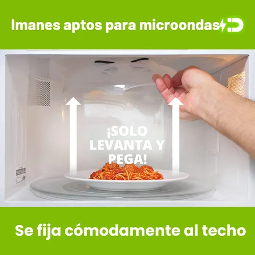 Miniatura 4 de HOVER COVER Tapa Magnética para Microondas, Cubierta Transparente para Alimentos - Con Ventilación y Magnética, 30,5 cm, Cubierta de Plato de Grado