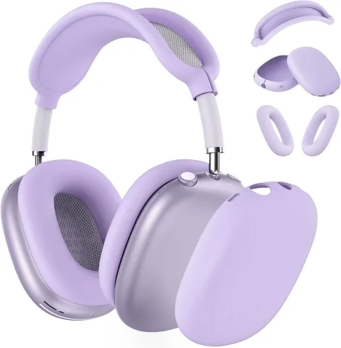 Miniatura 32 de Funda rígida para AirPods Max con modo de sueño, funda de transporte para auriculares con almohadillas de silicona para AirPods