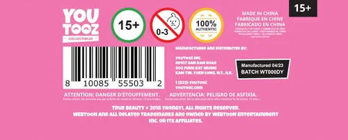 Miniatura 8 de Youtooz Jugyeong - Figura de vinilo de 4.6 pulgadas, con licencia oficial Jugyeong coleccionable de True Beauty Creators Collection