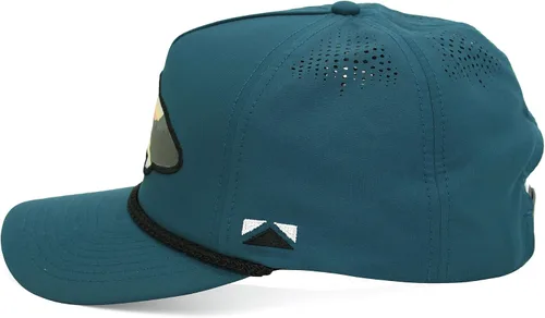 Miniatura 17 de Paramount Outdoors Sombrero de pesca de trucha al atardecer, diseño de silueta de pez de montaña, sombrero para exteriores con cómodo Snapback