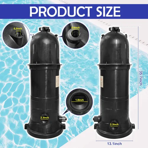 Miniatura 7 de W3C12002 - Filtro de repuesto para piscina de 120 pies cuadrados para Hayward StarClear Plus, color negro. Unidades de filtración y purificación