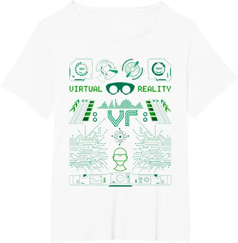 Miniatura 54 de Camiseta de realidad virtual VR Retro Gamers, Negro, S