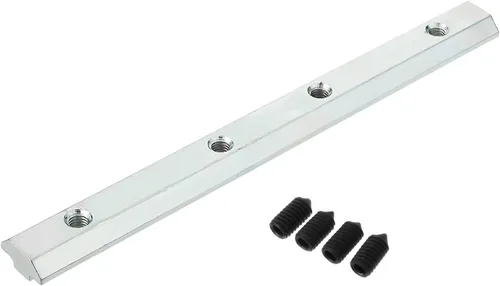 Miniatura 12 de Soporte de esquina recto interior conector de ranura de acero al carbono 3.94x0.39x0.20 pulgadas (LxWxT) Perfil de extrusión conectar piezas