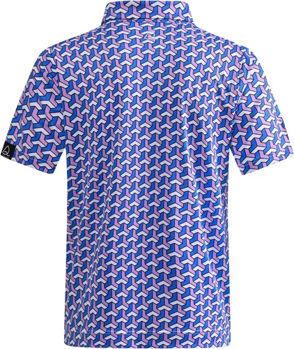 Miniatura 36 de DEOLAX Camisa de golf para hombre, con estampado de moda, atlética, de manga corta, clásica, casual, ajuste seco, suave, para hombres