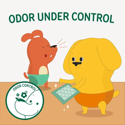 Miniatura 5 de PAWPANG Forros desechables para pañales para perros machos y hembras, 100 unidades, 5 opciones de tamaño, insertos de pañales para perros que se